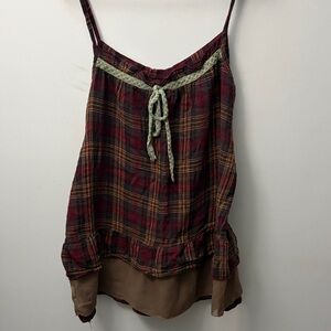 Plaid tank top